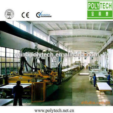2014 ISO CE estándar / superior producción PE plástico encofrado cadena de producción/máquina de la construcción para mesa
